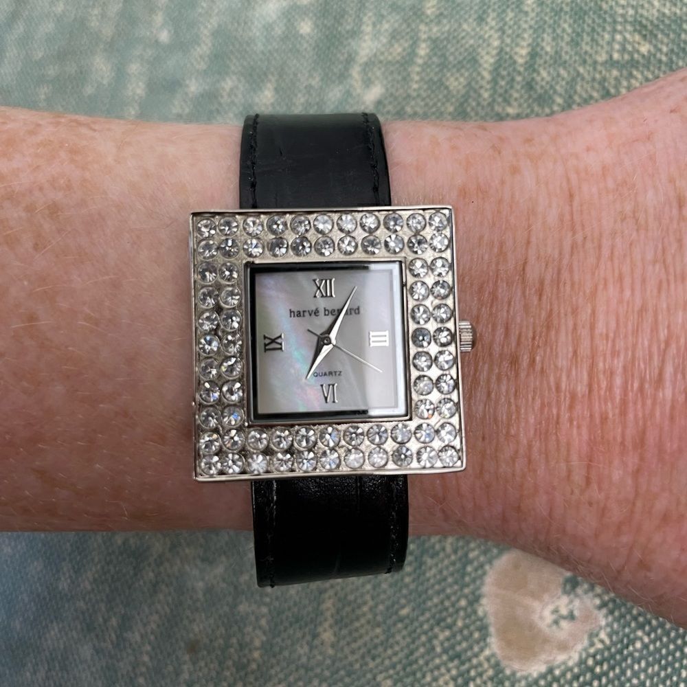 Harve Benard Watch and Leather Band EUC